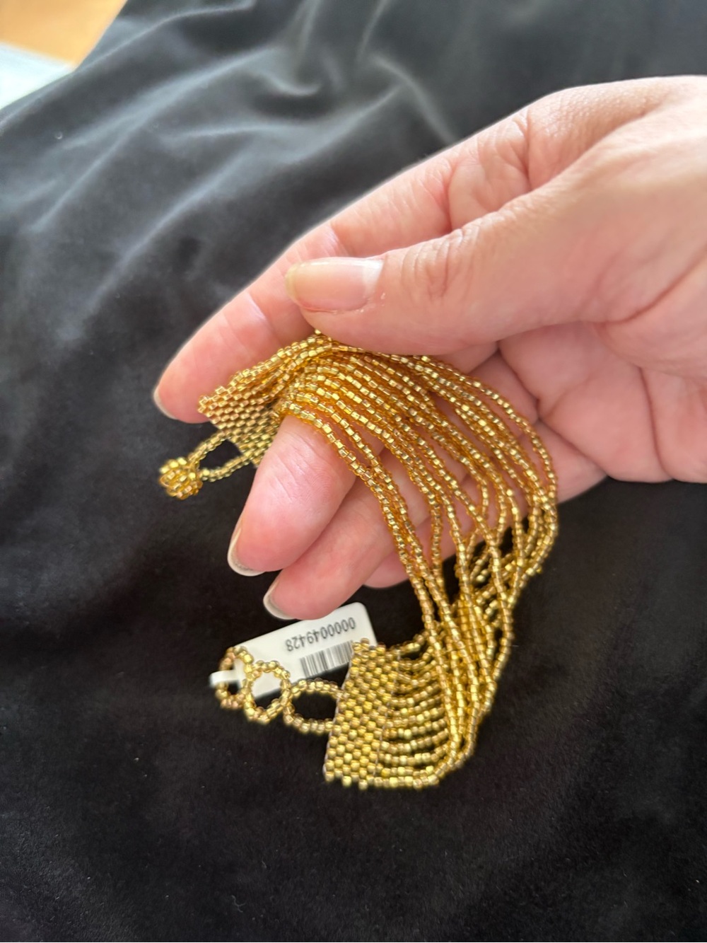 Gold Beaded Multi-Strand Bracelet